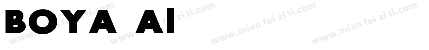 BOYA Alternative字体转换